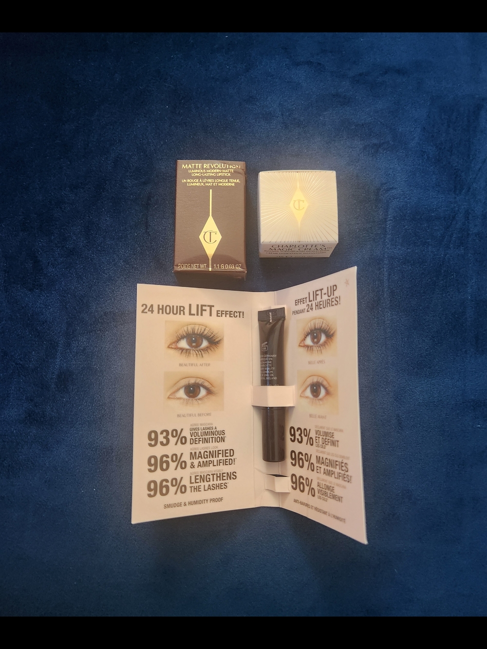 Charlotte Tilbury Travel Bundle-Magic Cream, Pillow Talk Mascara & Mini Lipstick